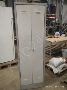 Шкаф для одежды металлический 2-х дверный, 600*500*1830 мм.